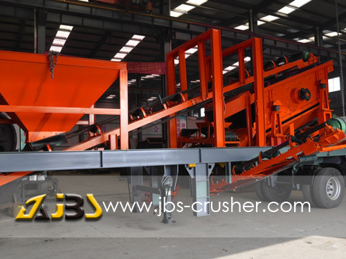 Movable stone crusher plant